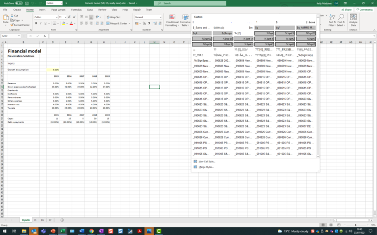 Repair - remove unused cell styles